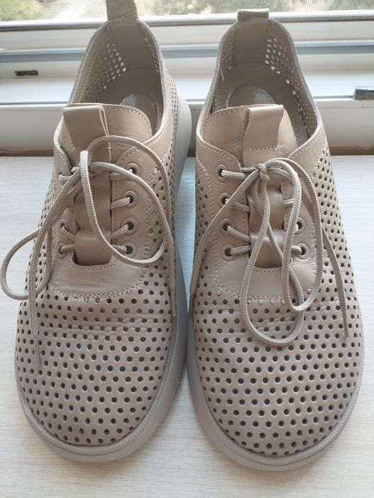 Анатомічні мокасини з перфорацією 39,5 р.