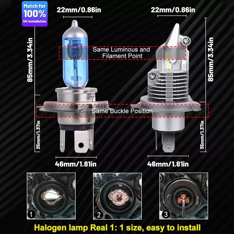 Led лампи H4 6500K