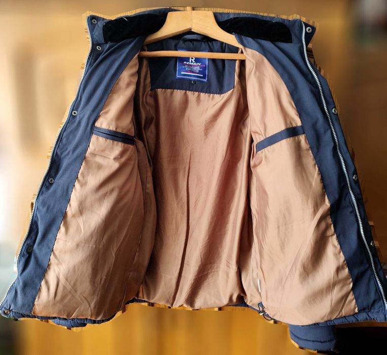 Тепла чоловіча зимова курта Remain Розмір: L темно синя