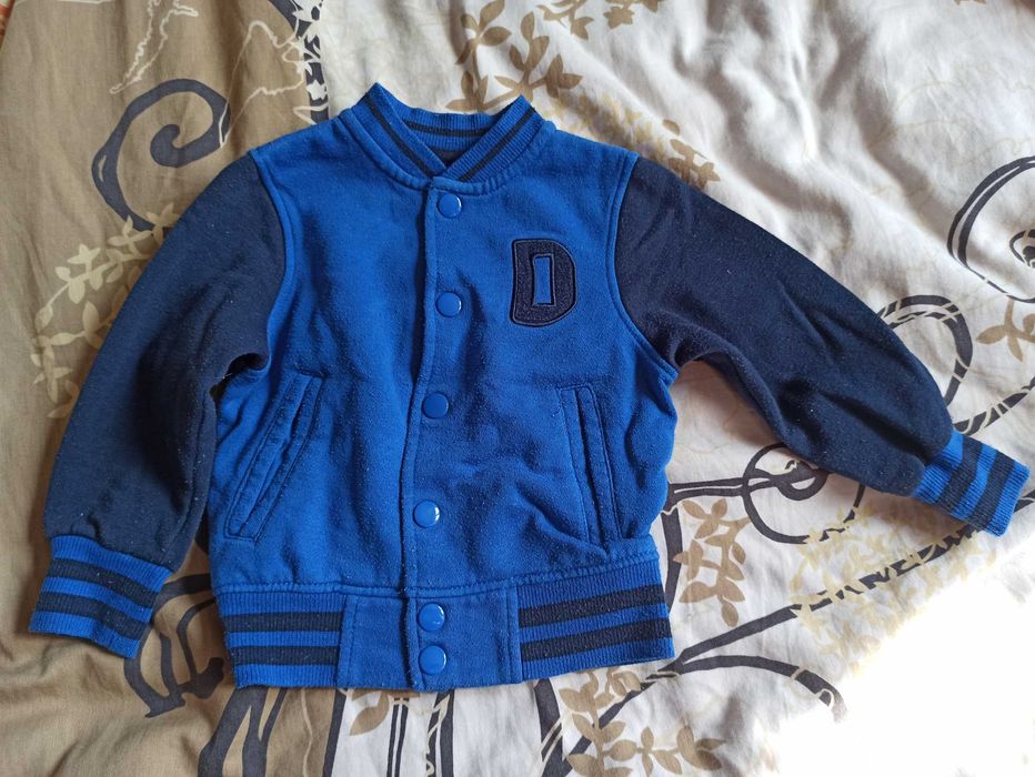 Niebiesko-granatowa rozpinana bluza Lupilu r. 86/92