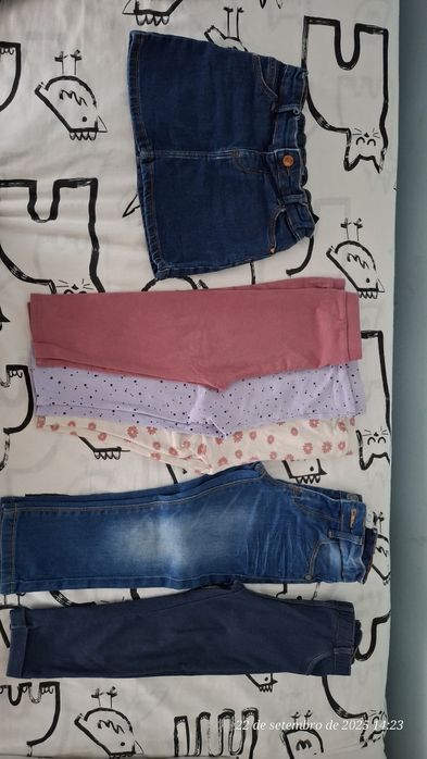 Conjunto de 9 peças de roupa 24/36 meses menina