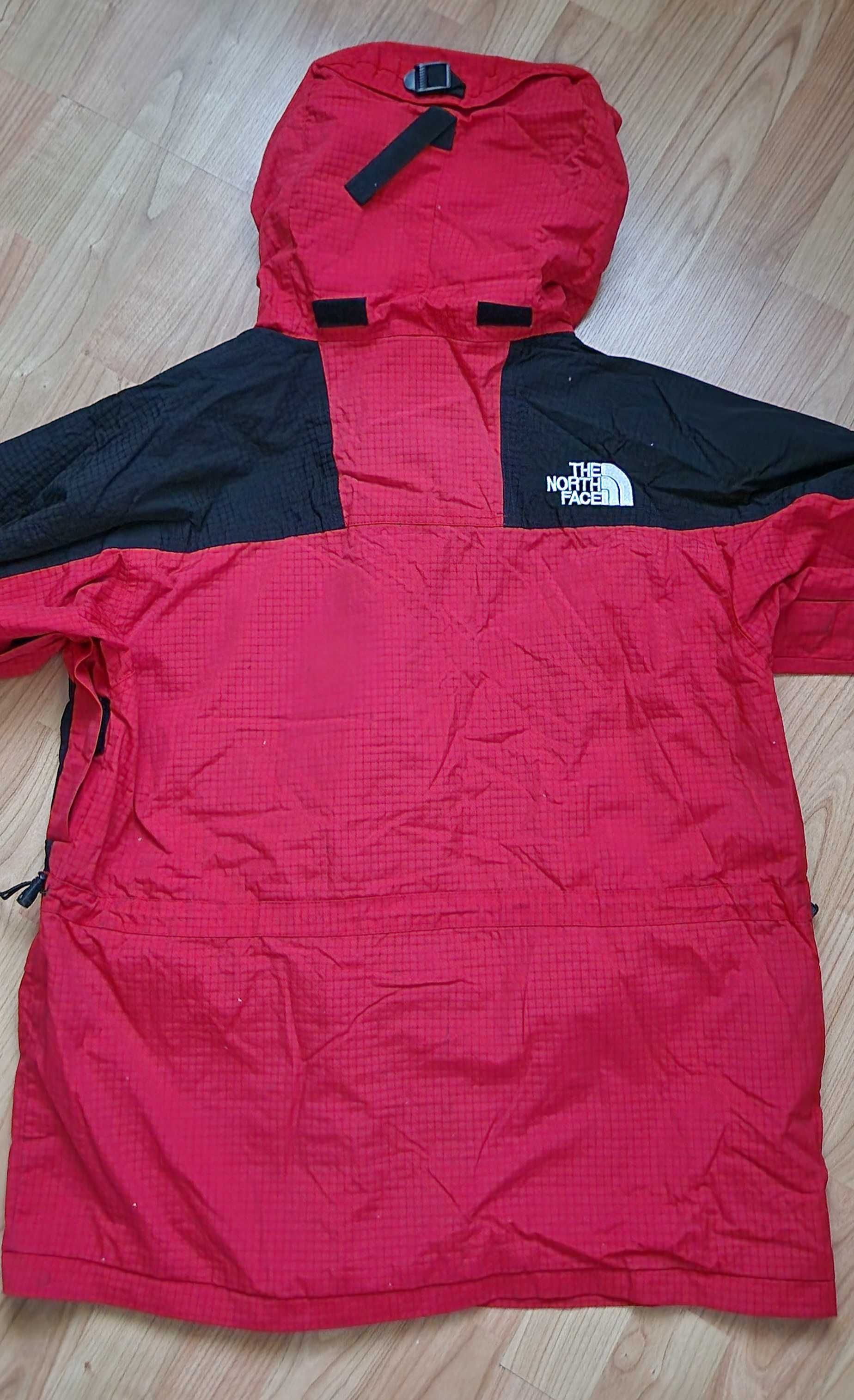 Czerwono czarna kurtka męska waterproof The North Face S gore-tex