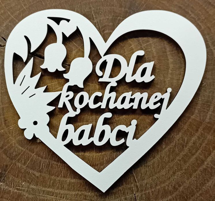 Serca Dla Kochanej Babci na Dzień Babci Dziadka Dziaków