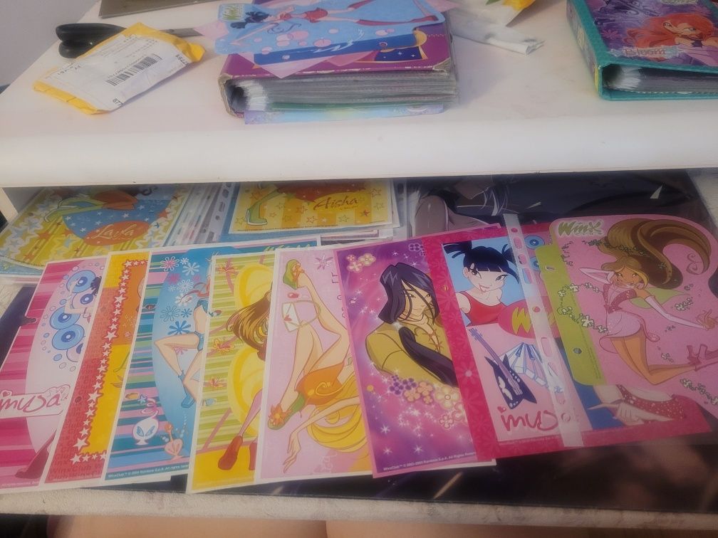 Karteczki kolekcjonerskie winx club małe i duże