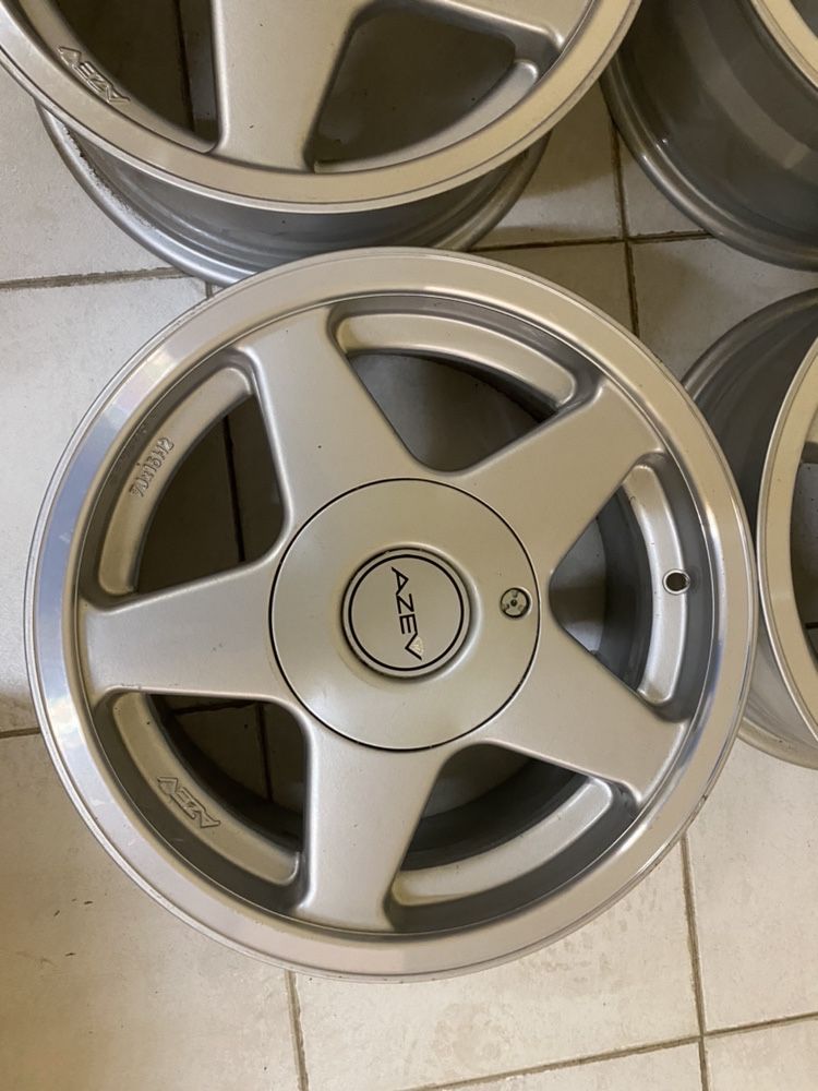 Jantes 15” 5x120 AZEV aba bmw classicos antigos com aba polida