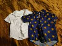 Dwie eleganckie koszule r. 92 Old Navy H &M