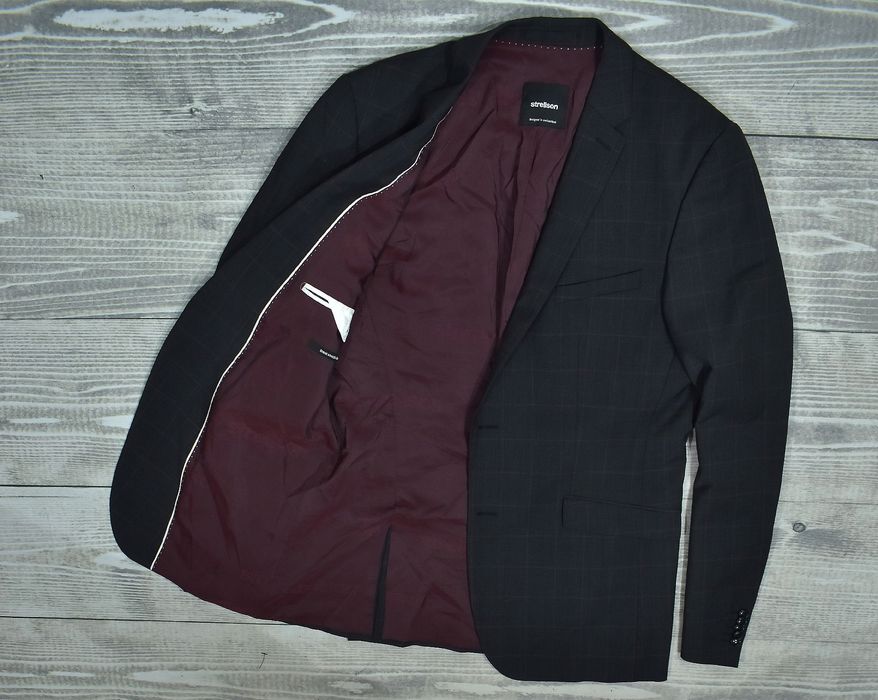 Strellson Allen Wełniana Marynarka Męska Stretch Slim Fit 102