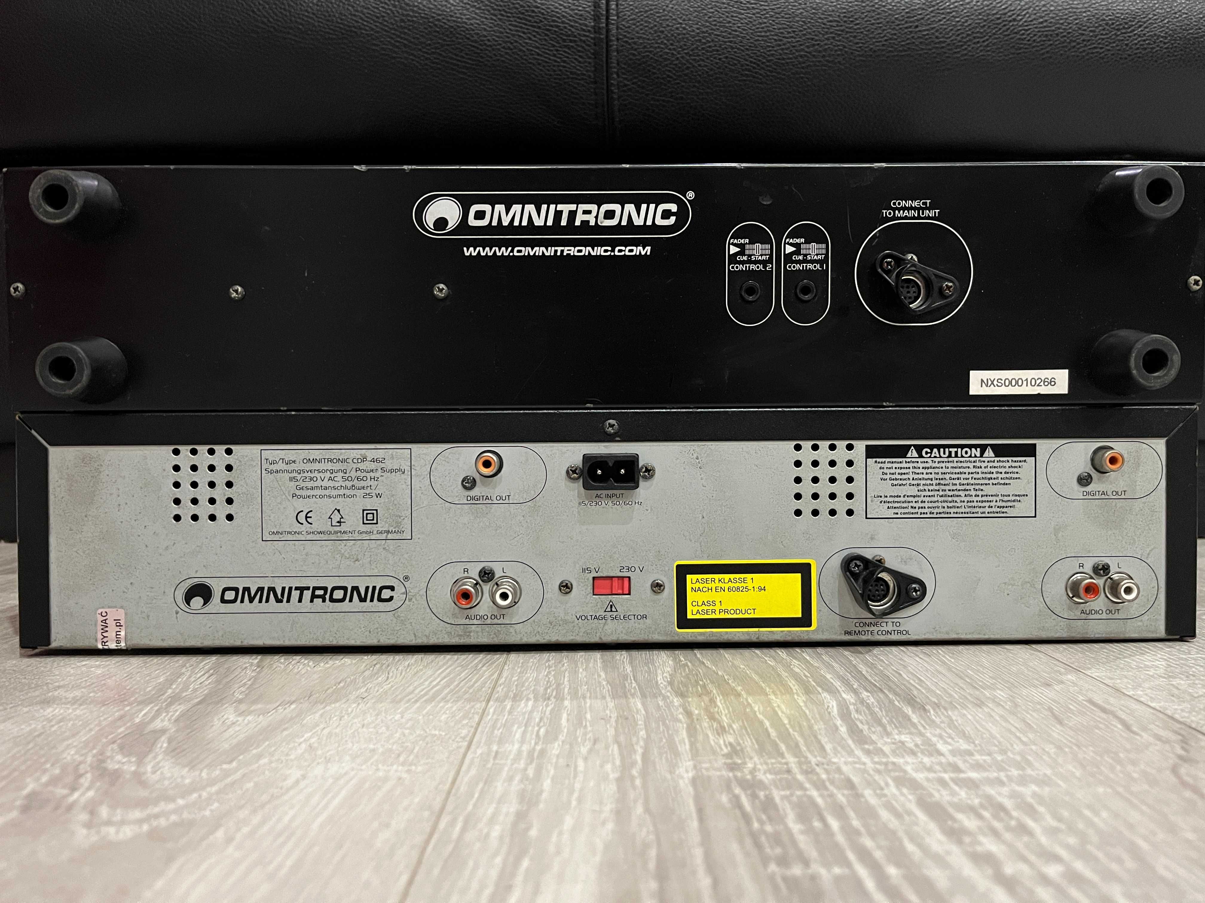 CD Player OMNITRONIC CDP-462 kontroler sprawny komplet