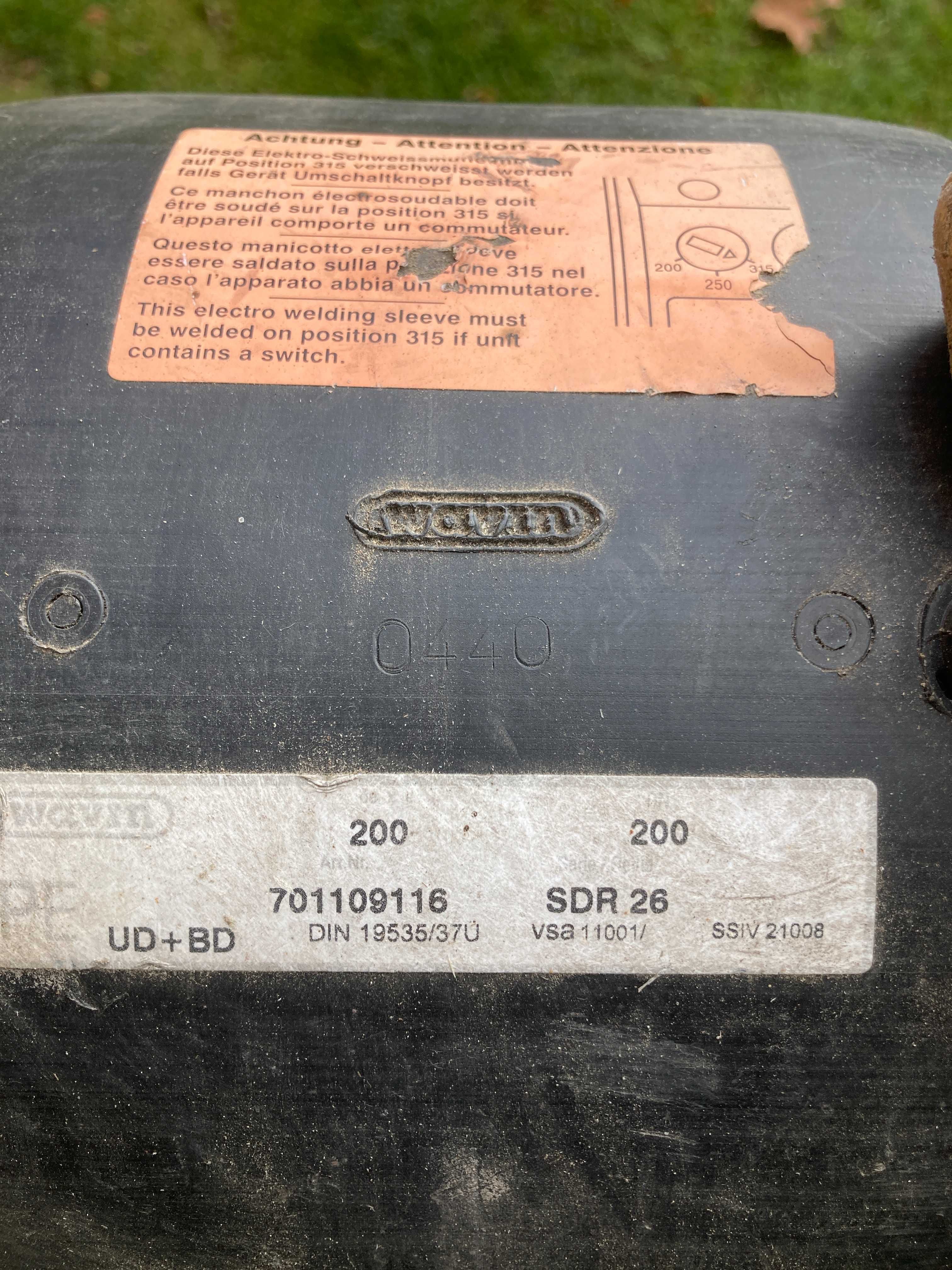 Mufa elektrooporowa fi 200 sdr26 wavin