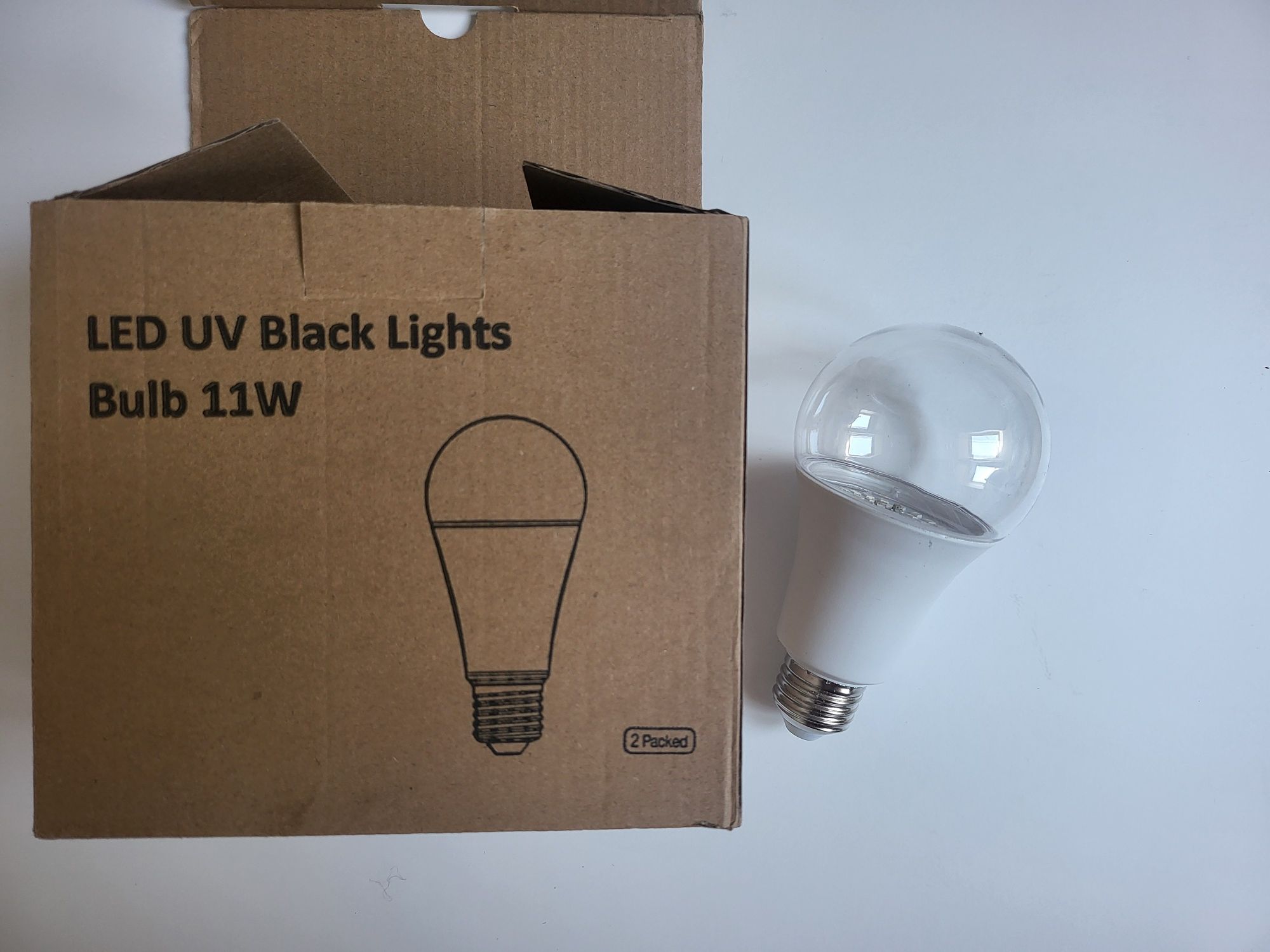 2 czarne żarówki LED 11 W