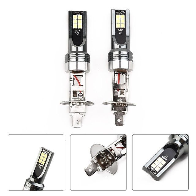 Lâmpadas Led H1 6500K 3030-H1 par 2
