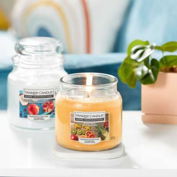 Yankee Candle Home Inspiration Exotic Fruits 340 g średnia świeca