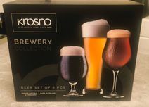 Zestaw szklanek do piwa Krosno - Brawery, 6 szt