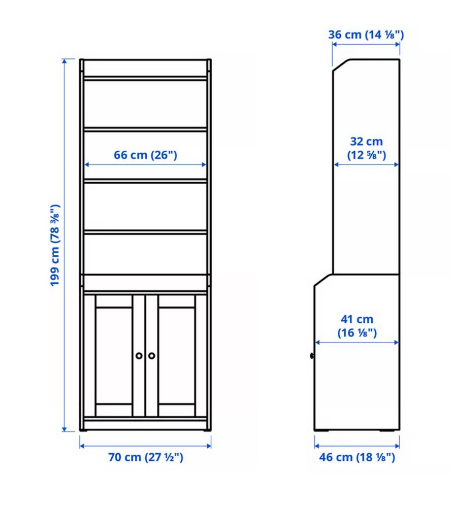 Regał IKEA z serii HAUGA