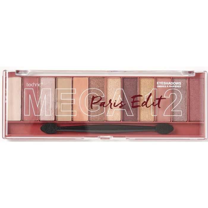 (NOVO, SELADO) TECHNIC: Paleta de Sombras Olhos "Mega 12 Paris Edit"