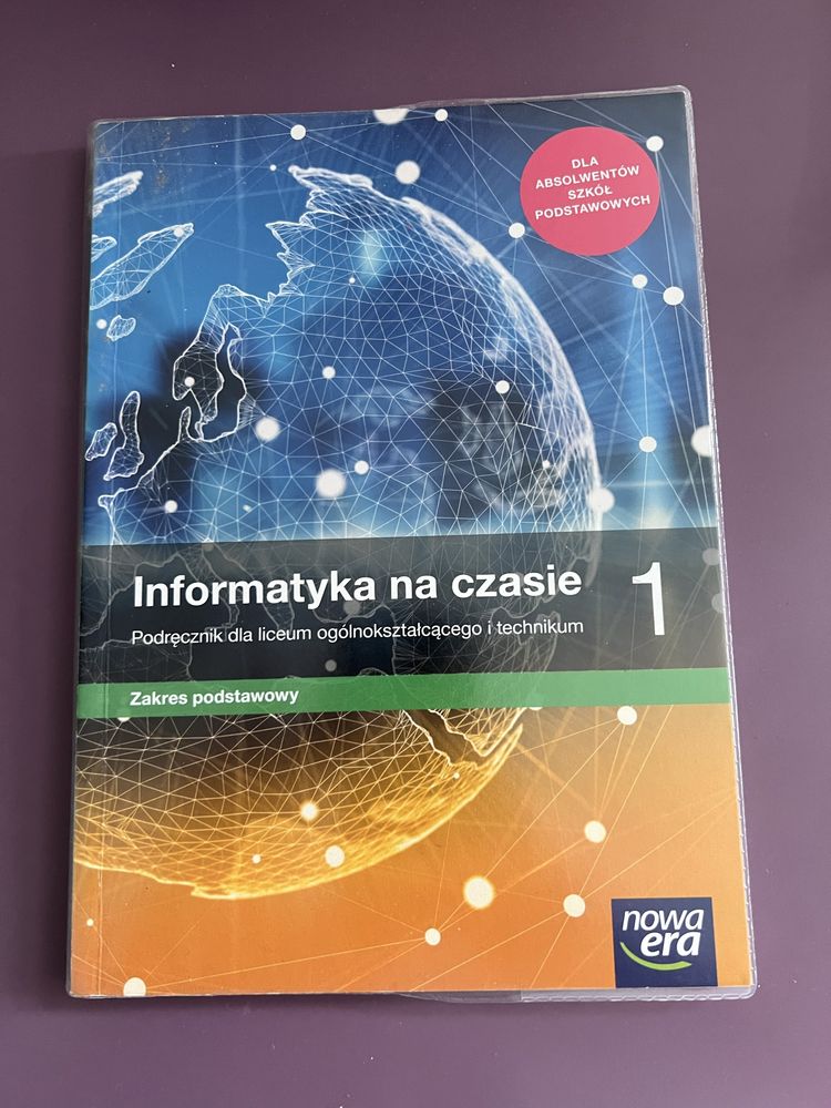 Podręcznik Informatyka na czasie stan idealny klasa 1 liceum