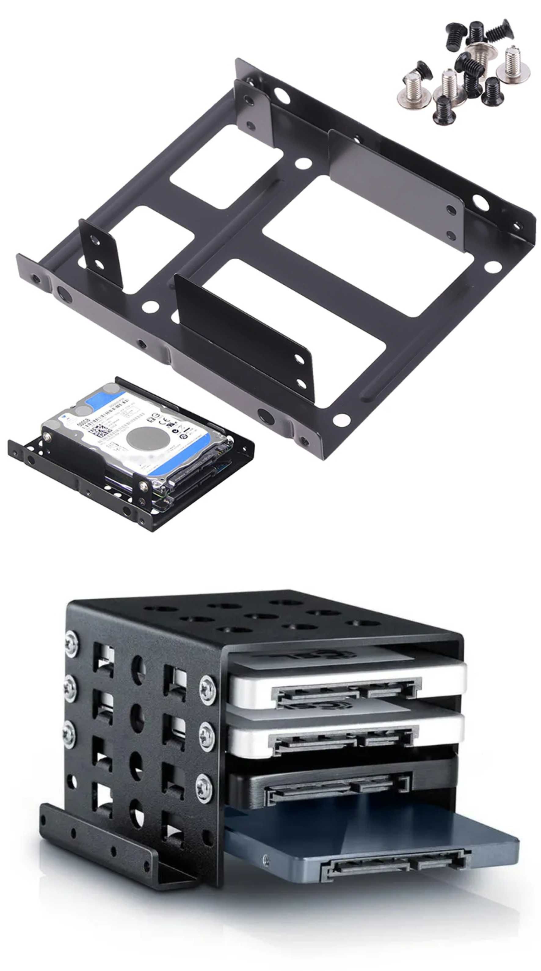 Фрейм переходник на 1 - 6 дисков 2,5" и 3,5" HDD SSD U.2/SAS/SATA