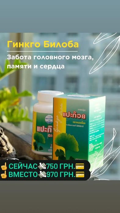 Гинкго Билоба,Оригинал из Тайланда