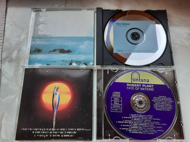 CD диск фирменный  mike oldfield, robert plant fate of nations,tubular