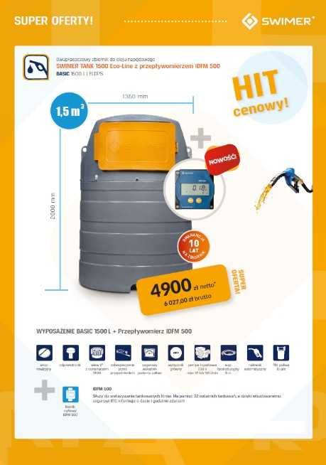 zbiornik na ropę 1500 MEGA ZESTAW z dostawą