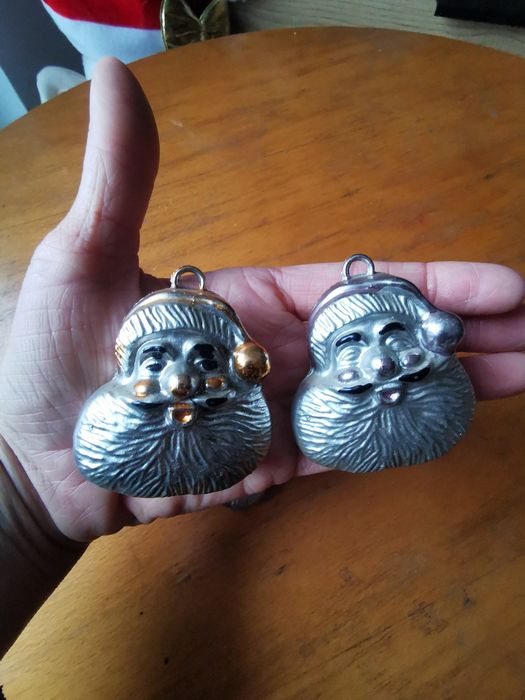 Stare bombki choinkowe z prl Mikołaje