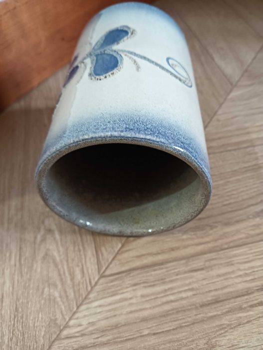 Wazon ceramiczny Strehla niebieski tuba