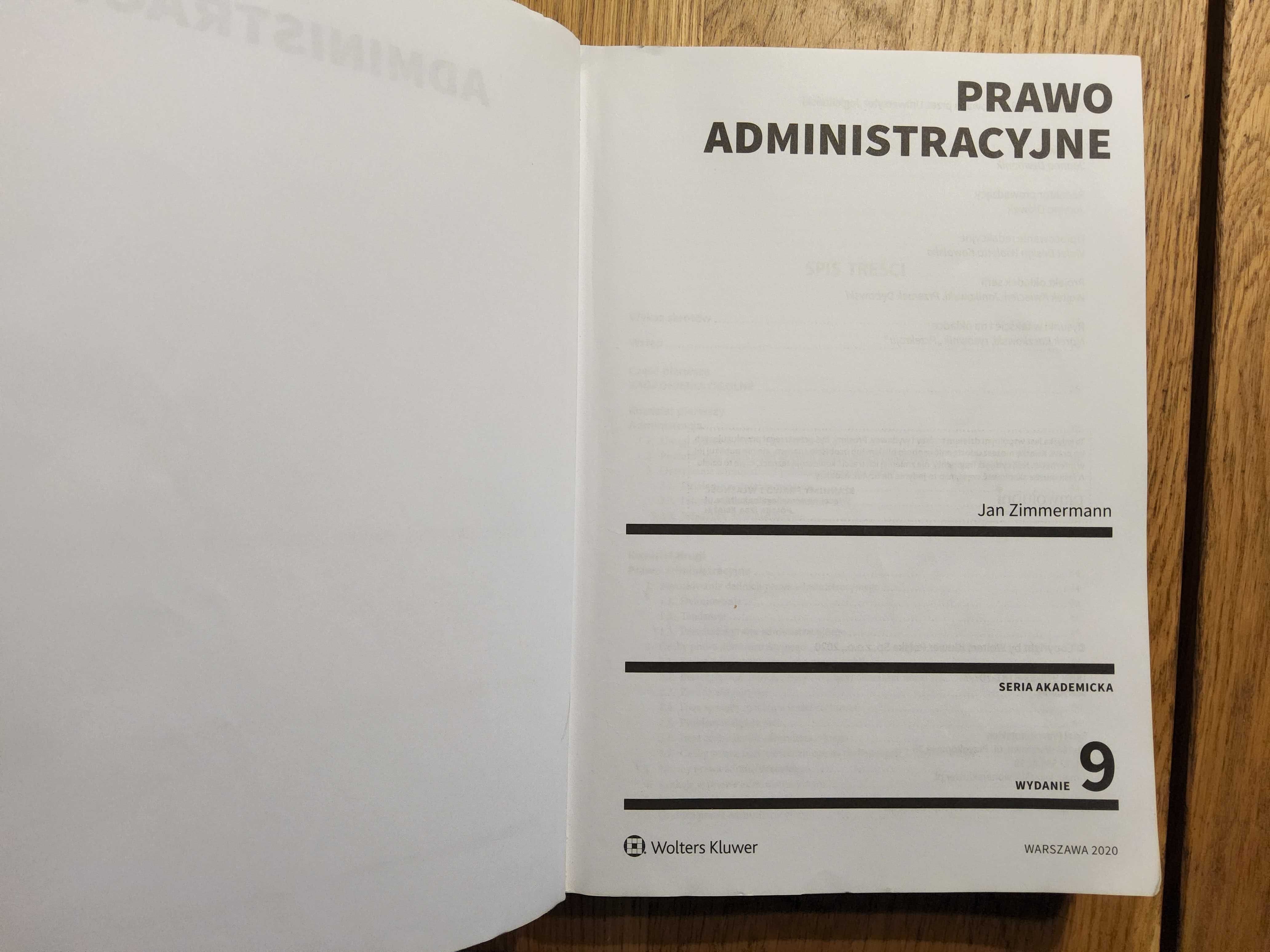 Prawo administracyjne Zimmermann 2020