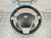 VOLANTE GUIADOR COMPLETO ALFA ROMEO MITO 955 PELE PERFURADA AIRBAG 71753934 D6100190234 1560891750 ALFA ROMEO GIULIETTA