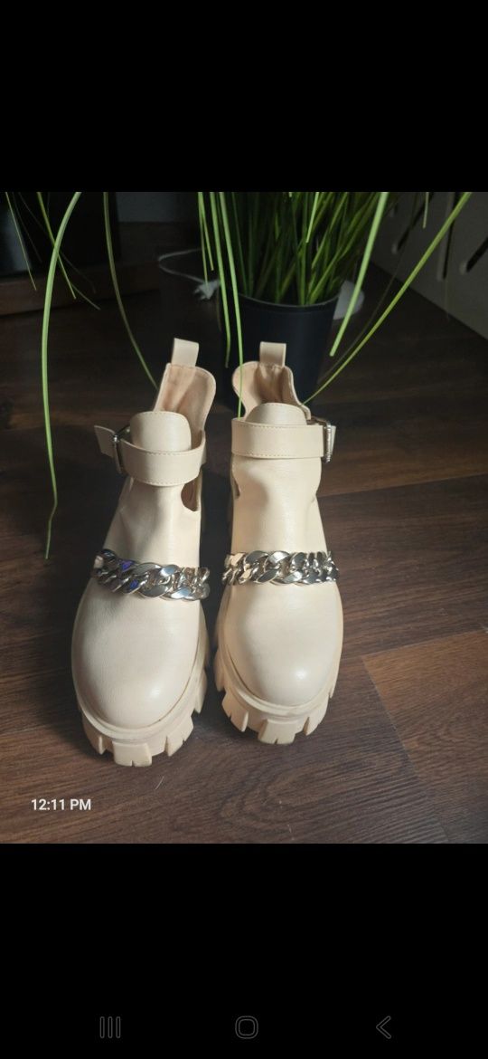 Botki z eco skórki