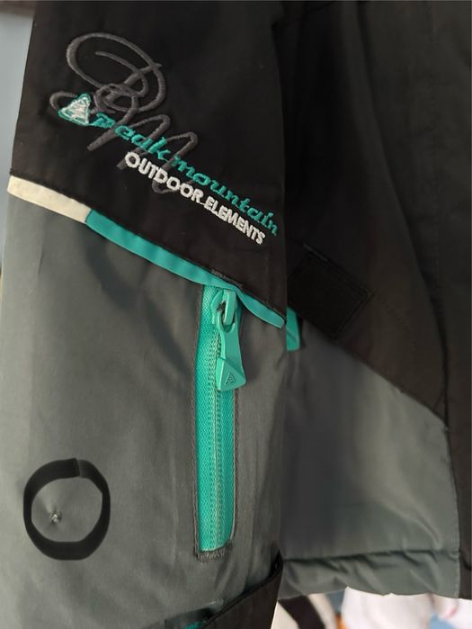 Kurtka narciarska dla chłopca zimowa Peak Mountain 110 czapka 4f 44 cm