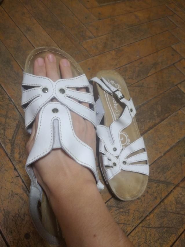 Белые босоножки сандалии сандали 41 размер