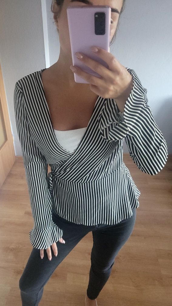Bluzka koszulowa w paski