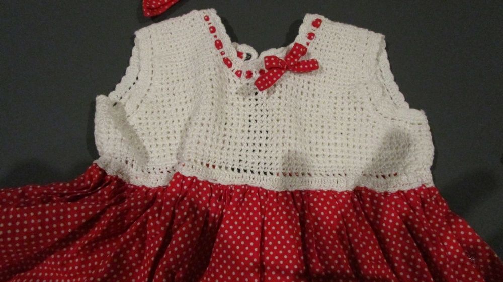 Vestido cerimónia bebé menina feito à mão - Peças Únicas!