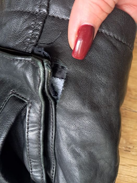 Kurtka skórzana XXL czarna męską vintage 100% skóra