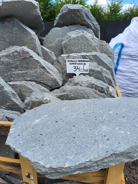 Stopnica Grecka płyta ścieżkowa szara stopień ogrodowy ścieżka ogrodow