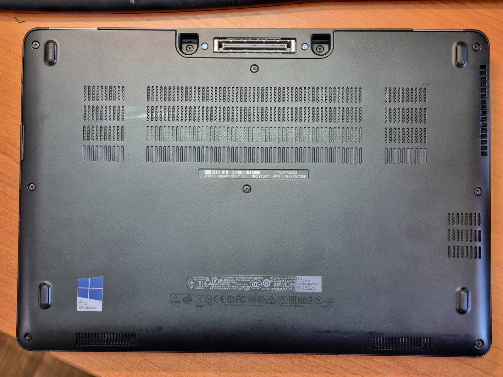Dell Latitude E7270 i5 6300 DDR4 8gb 256gb сенсорний