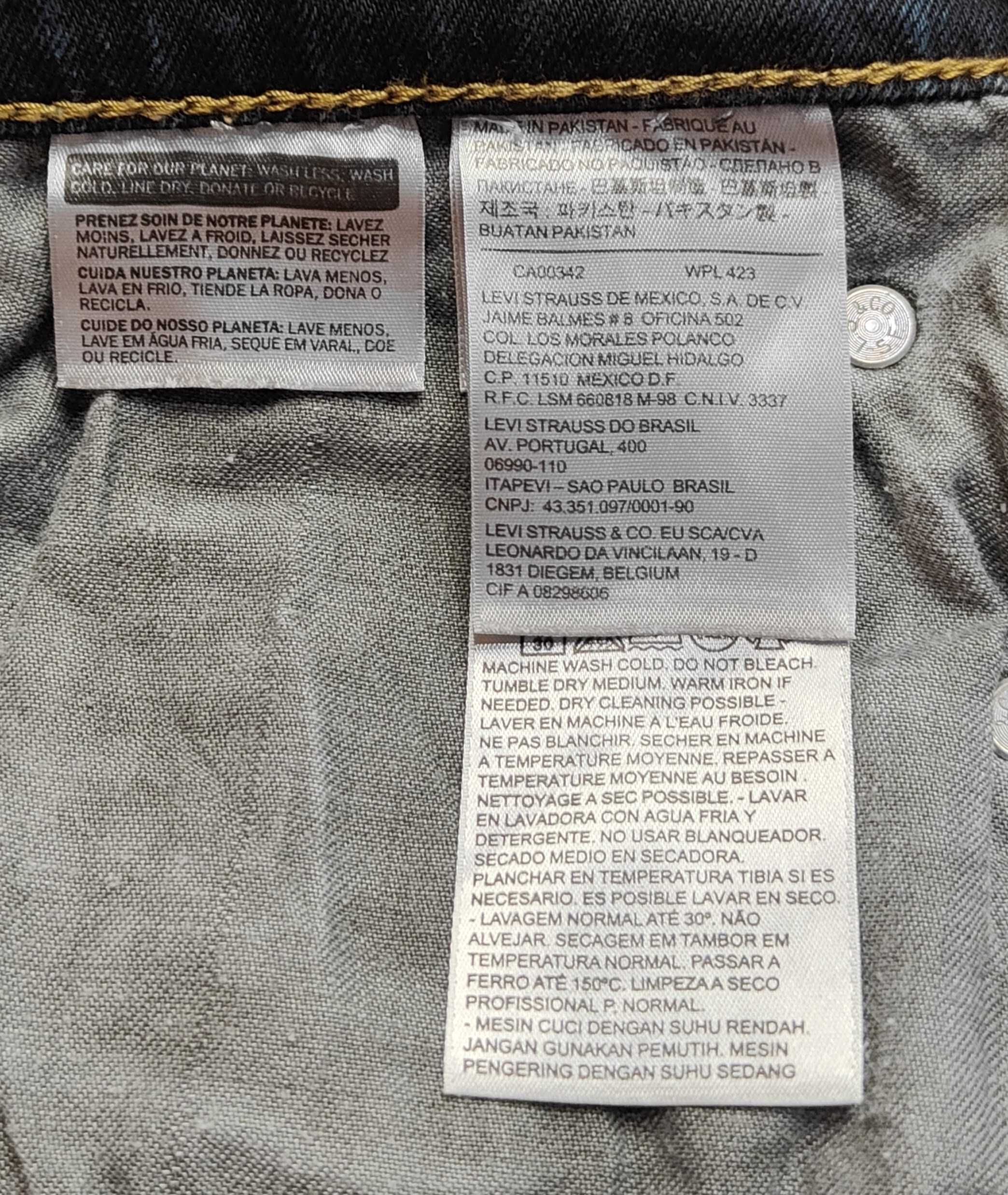 R) LEVI'S 511 oryginalne spodnie jeansowe Roz.32/32