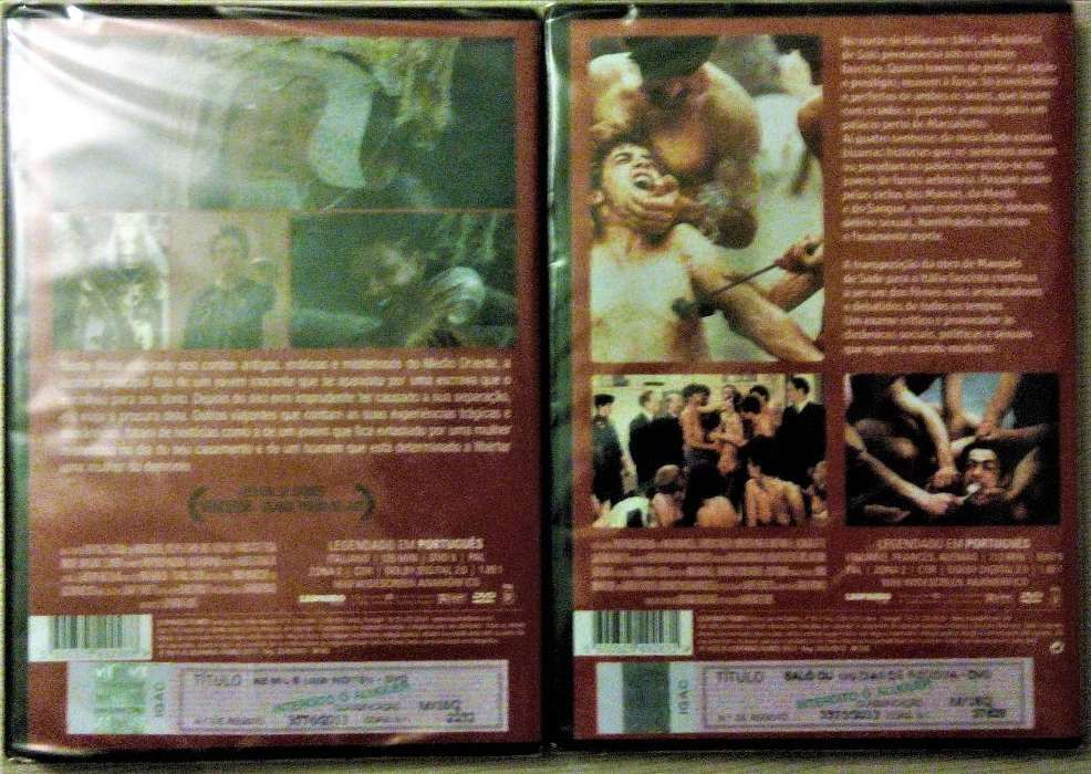 2 Dvd's- PASOLINI, Saló, As Mil e Uma Noites, selados