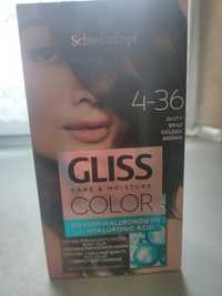 Farba do włosów Schwarzkopf gloss color złoty brąz 4-36