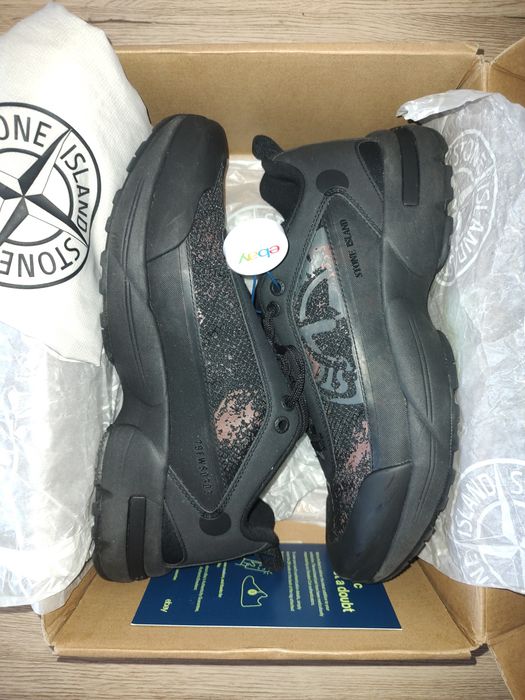 Оригінальні кросівки Stone Island grime sneakers black, кроссовки 42