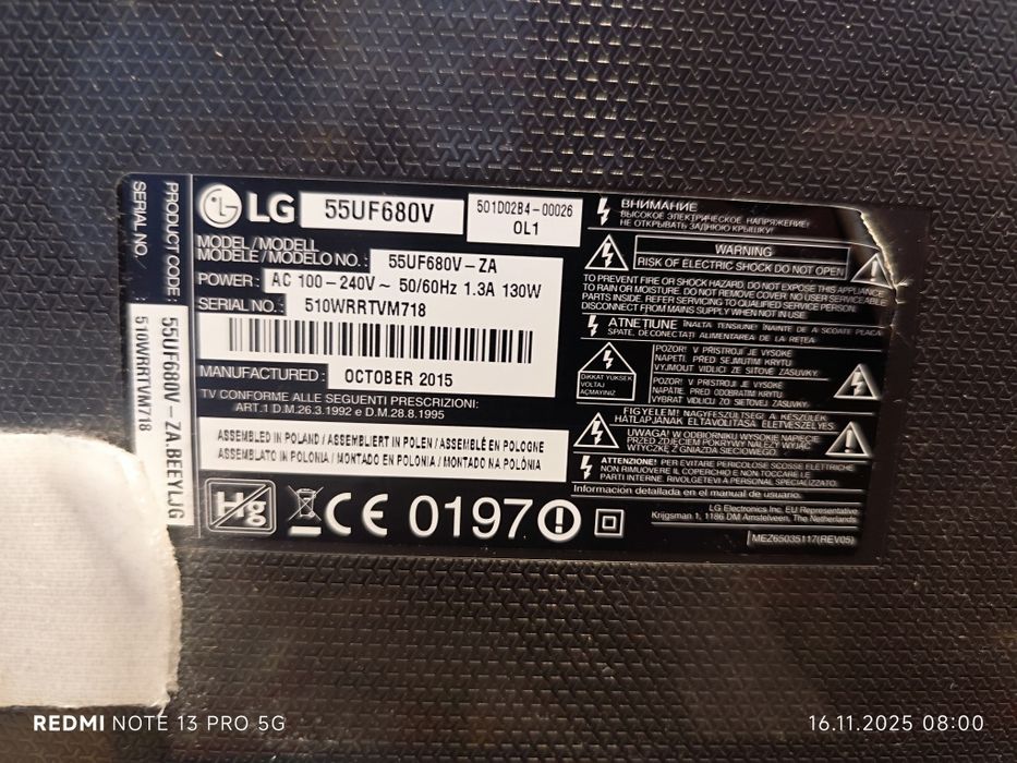 Telewizor LG 55 cali 4K UHD