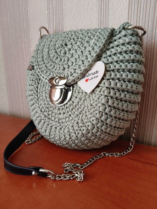 Torebka Oreo, ręcznie wykonana na szydełku, Handmade