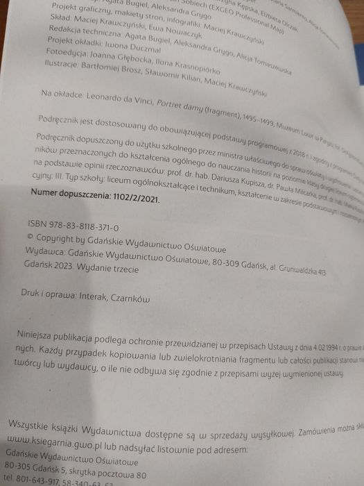 Historia 2 Ślady czasu podręcznik do liceum i technikum