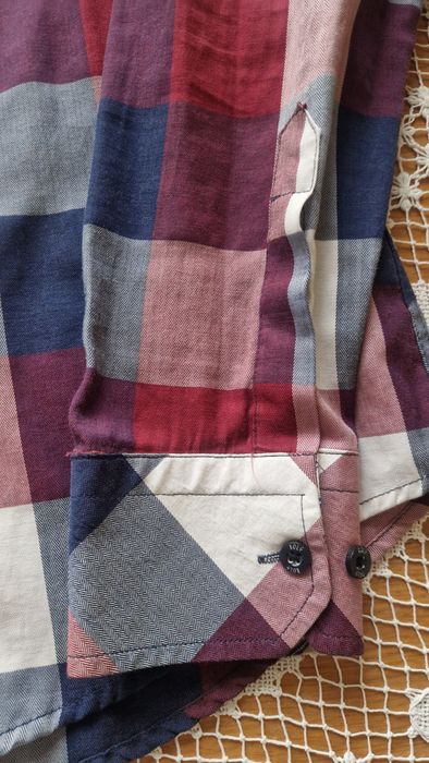 Koszula męska Bolf w kratkę z długimi rękawami