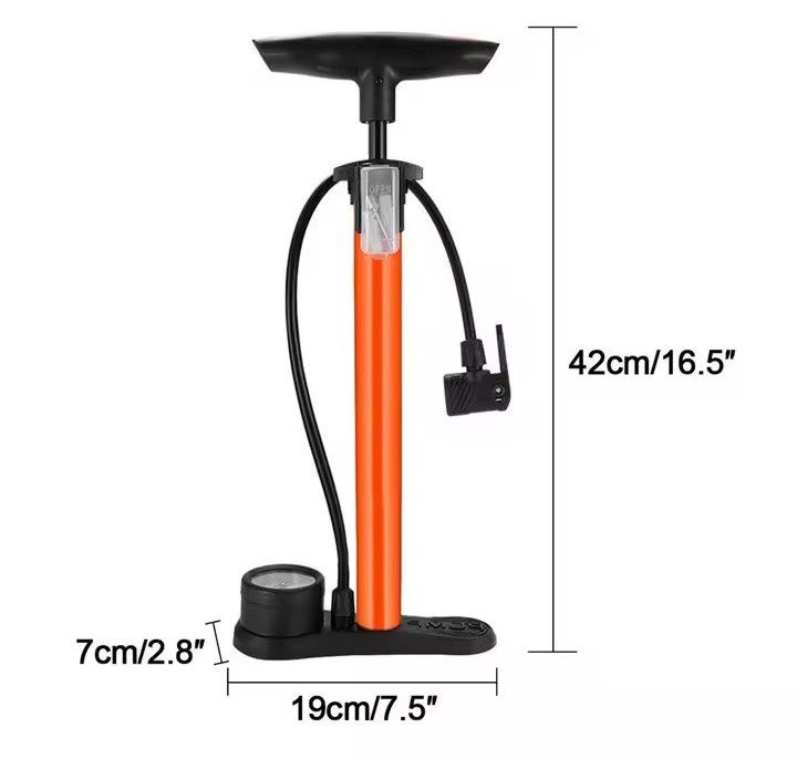 Bomba de ar de pé para Bicicleta, Moto, Automóvel, Bolas, nova