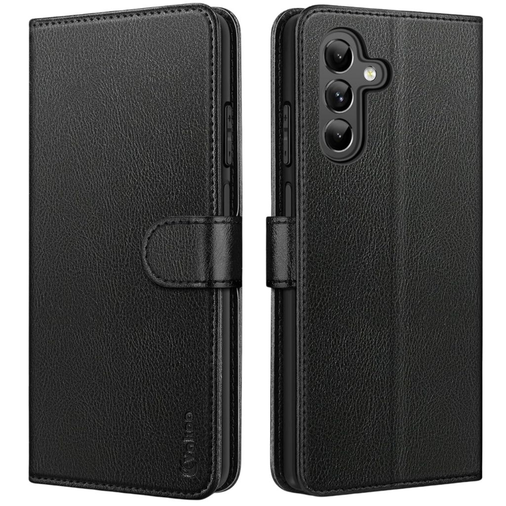 Etui Z Klapką Samsung Galaxy A 13 5G / A04S Czarne Case Obudowa Vakoo