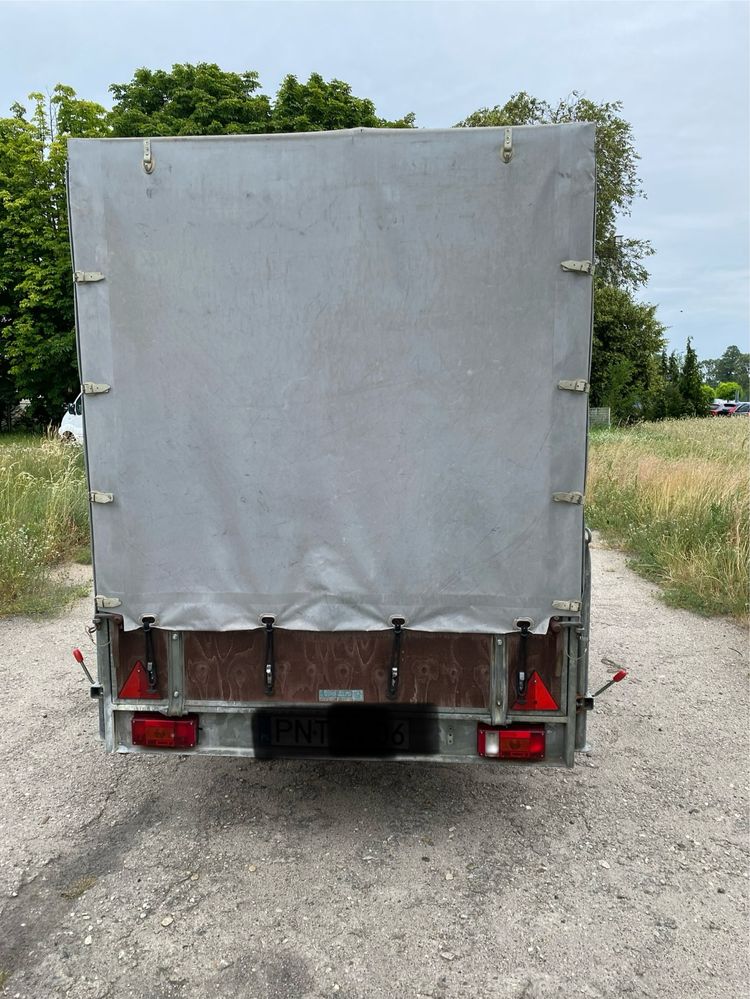 Przyczepka przyczepa 260x147 z hamulcem plandeka 1300 kg z Niemiec !