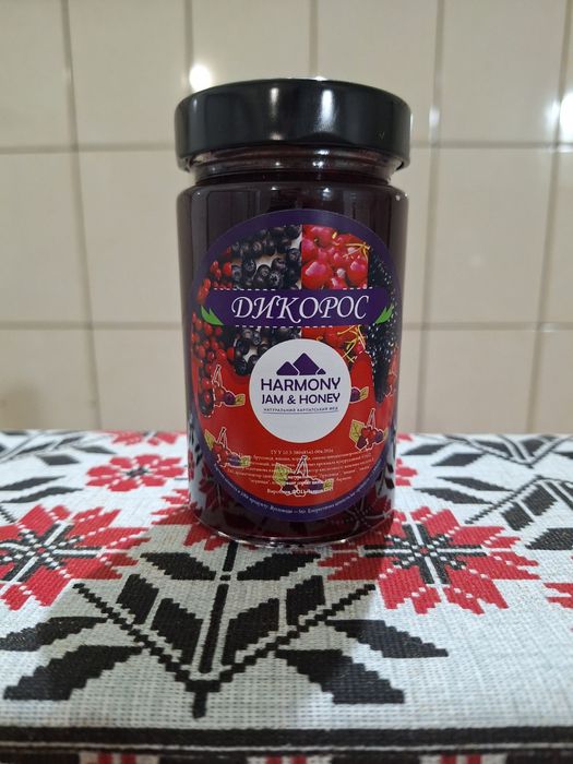 Джем із брусниці та вишні 400г