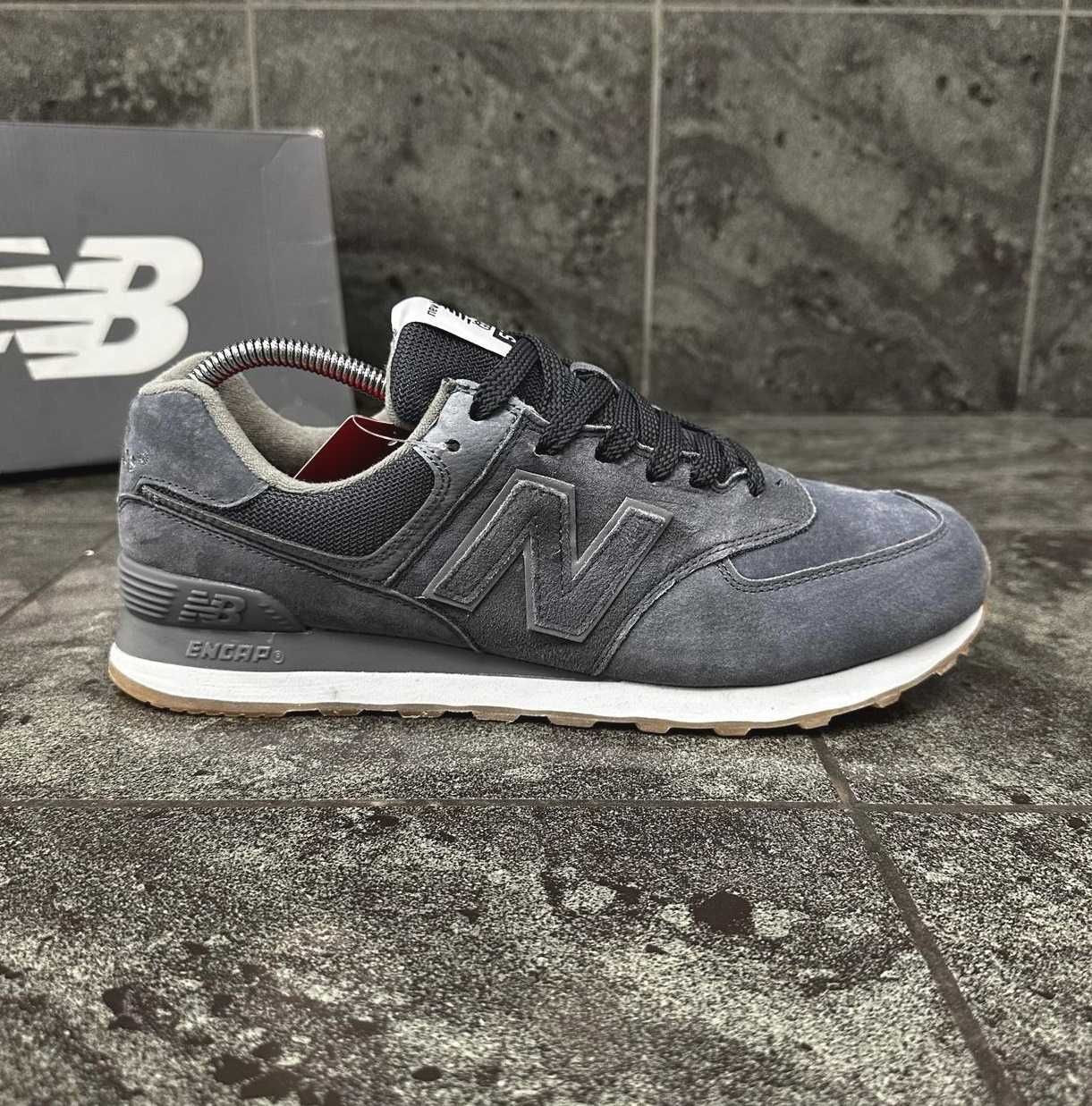 Кроссовки Нью Баланс мужские замшевые серые New Balance сірі
