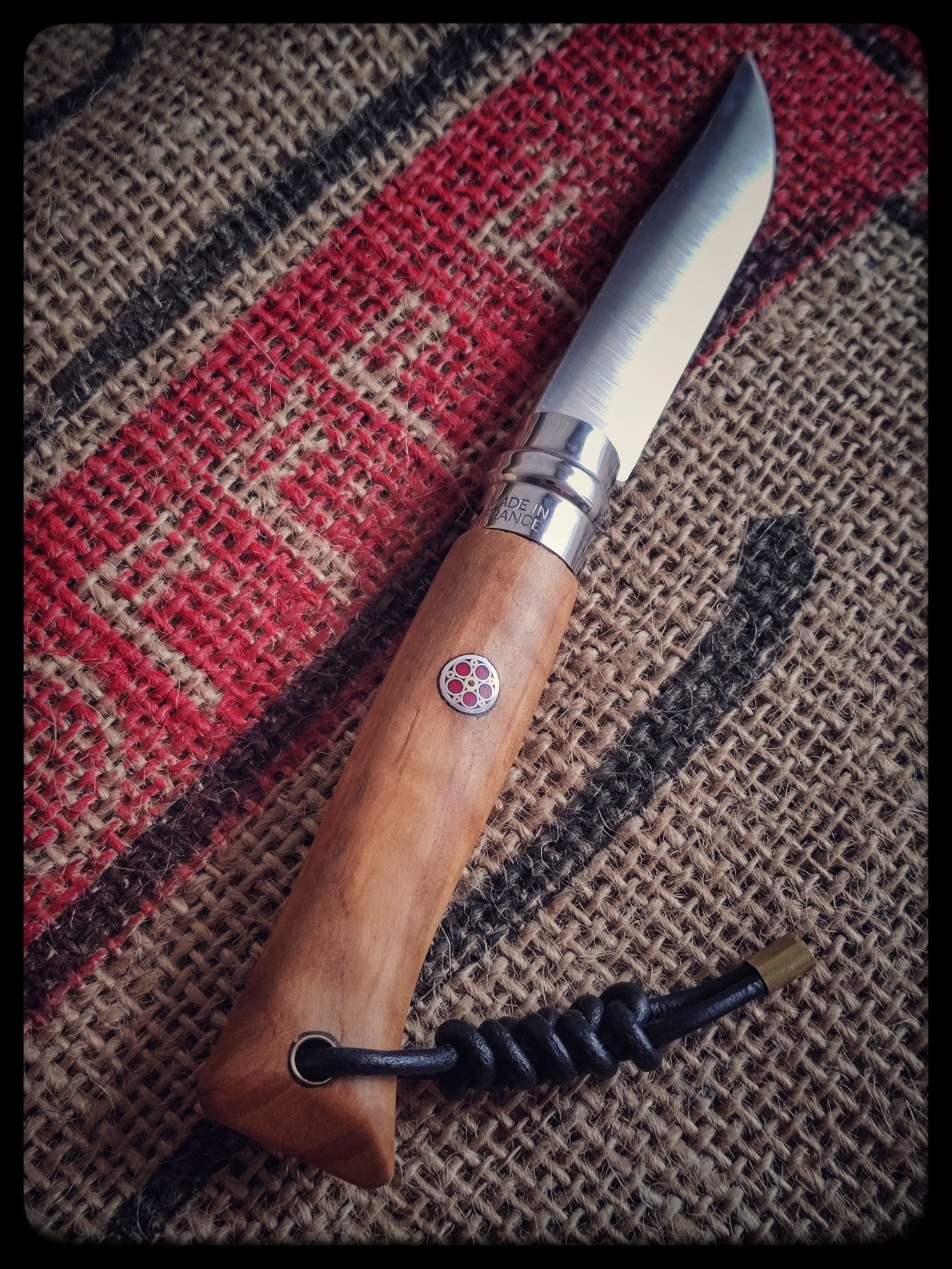 Nóż Opinel Olive nr 8 Custom mod